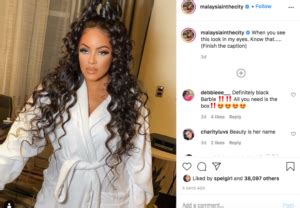 malaysia pargo in versace robe|'Looking Like a Barbie': Malaysia Pargo’s Latest Photo Leaves .